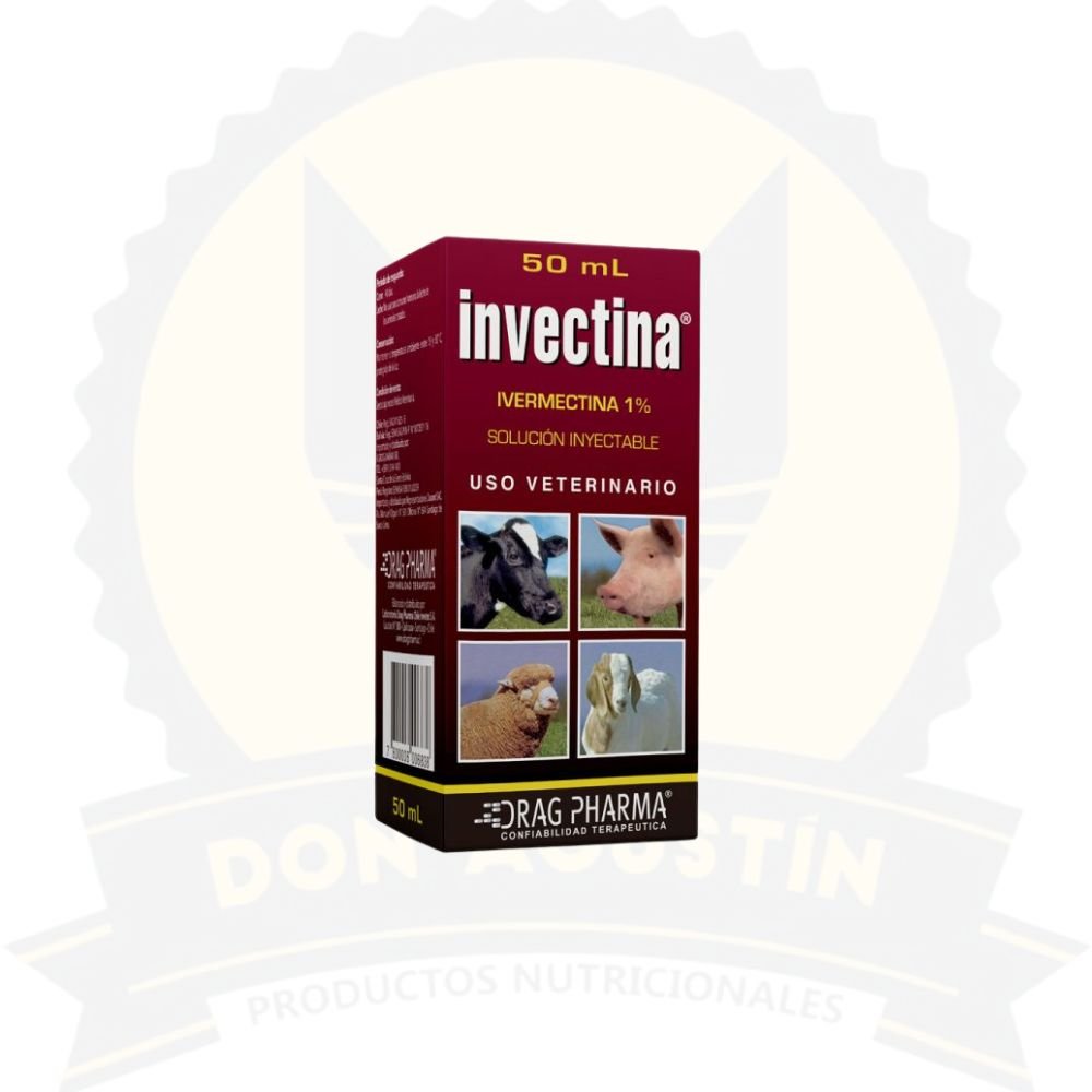 Don Agustin Producto Antiparasitario Invectina Inyectable 50 Ml Antiparasitario Invectina Inyectable 50 Ml - Imagen 1