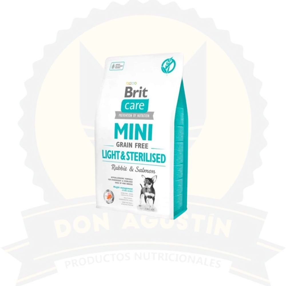 Don Agustin Producto Brit Care Perro Adulto Mini Esterilizado Light Conejo Salmon 2 Kg Brit Care Perro Adulto Mini Esterilizado Light Conejo Salmon 2 Kg - Imagen 1