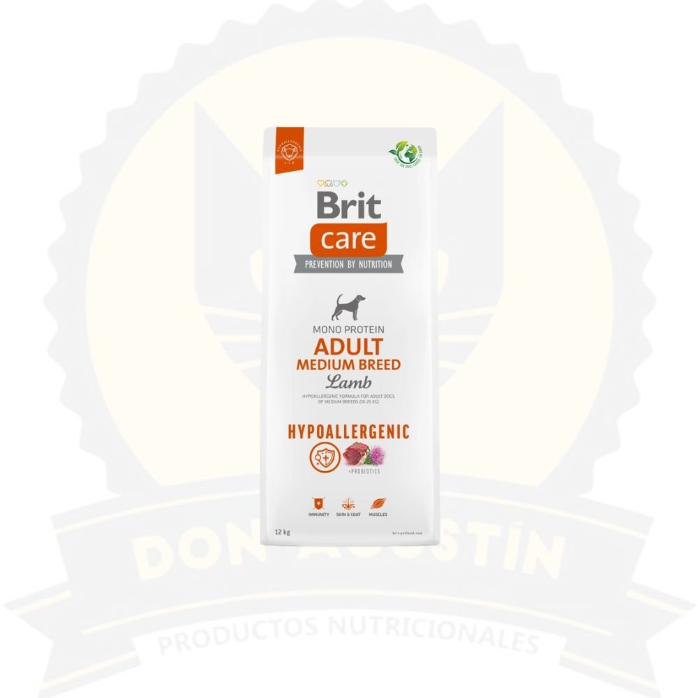 Don Agustin Producto Brit Care Perro Hypoallergenic Adulto Medium Breed Cordero 12 Kg Brit Care Perro Hypoallergenic Adulto Medium Breed Cordero 12 Kg - Imagen 1