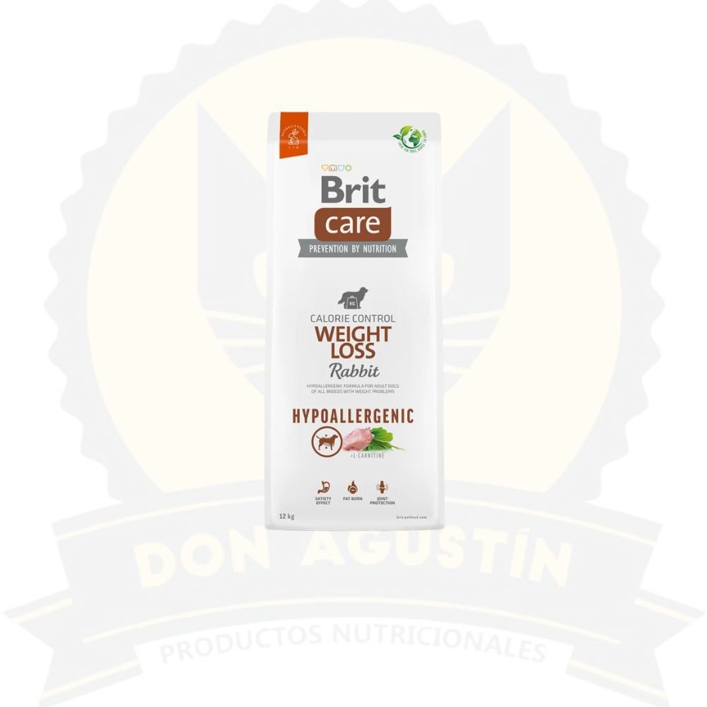 Don Agustin Producto Brit Care Perro Hypoallergenic Weight Loss Conejo 12 Kg Brit Care Perro Hypoallergenic Weight Loss Conejo 12 Kg - Imagen 1
