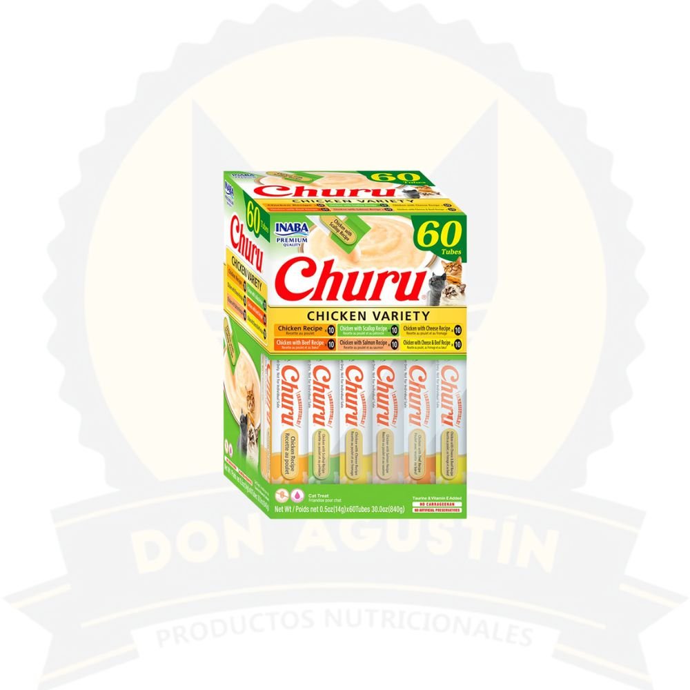 Don Agustin Producto Caja Churu Gato Variedades Pollo 14 Gr 60 Un Caja Churu Gato Variedades Pollo 14 Gr 60 Un - Imagen 1