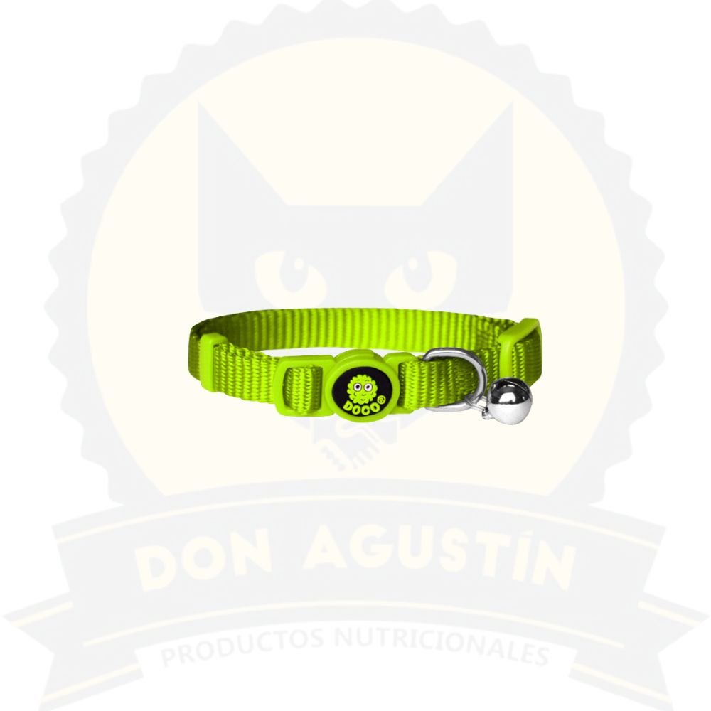 Don Agustin Producto Doco Collar Gato Dcat001 Verde Lima Doco Collar Gato Dcat001 Verde Lima - Imagen 1