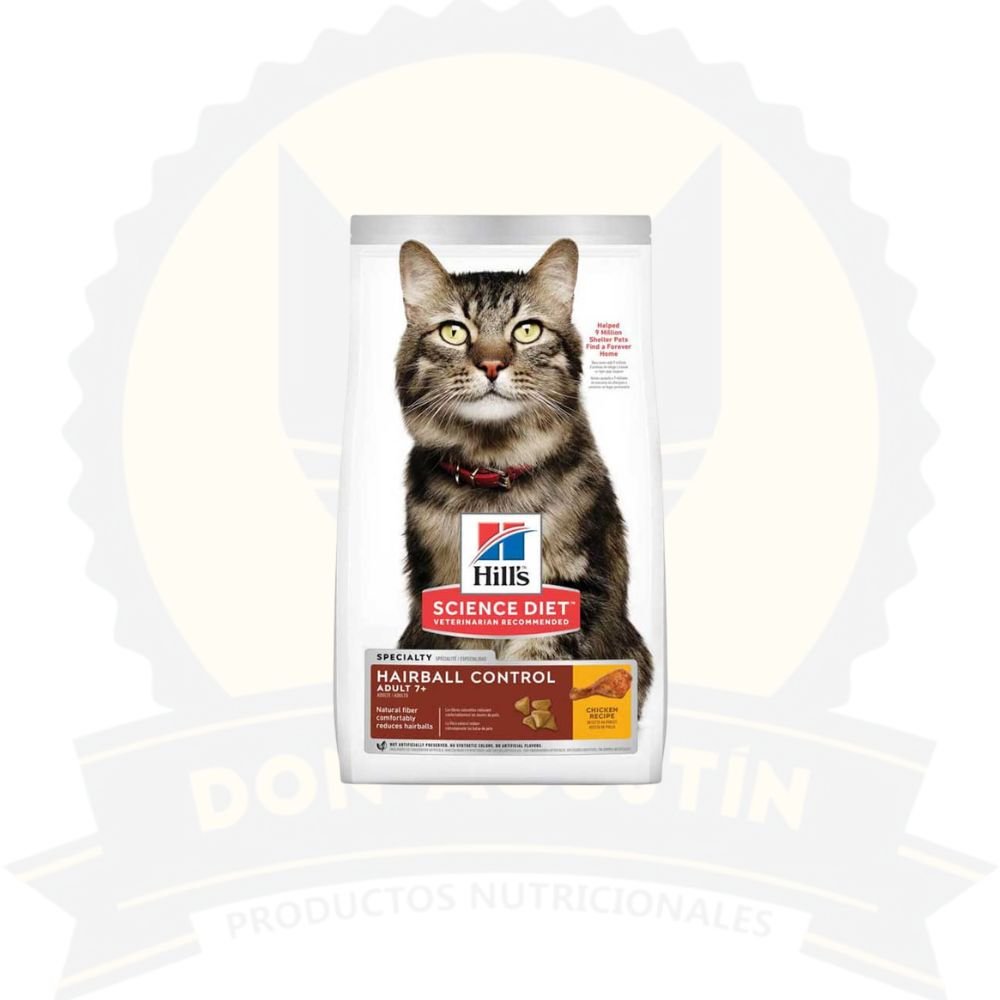 Don Agustin Producto Hills Gato Adulto 7+ Hair Ball 1.58 Kg Hills Gato Adulto 7+ Indoor 1.58 Kg - Imagen 1