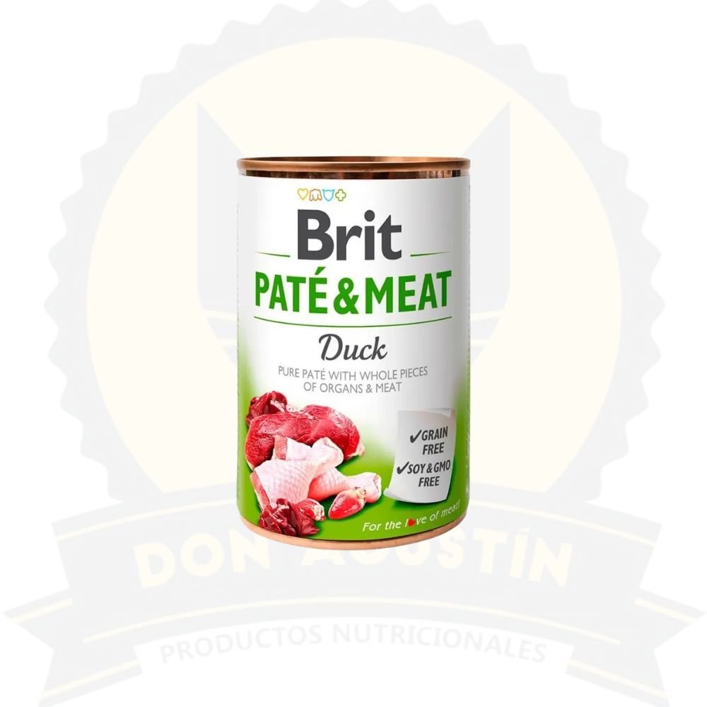 Don Agustin Producto Lata Brit Perro Pate Meat Pato 400 Gr Lata Brit Perro Pate Meat Pato 400 Gr - Imagen 1