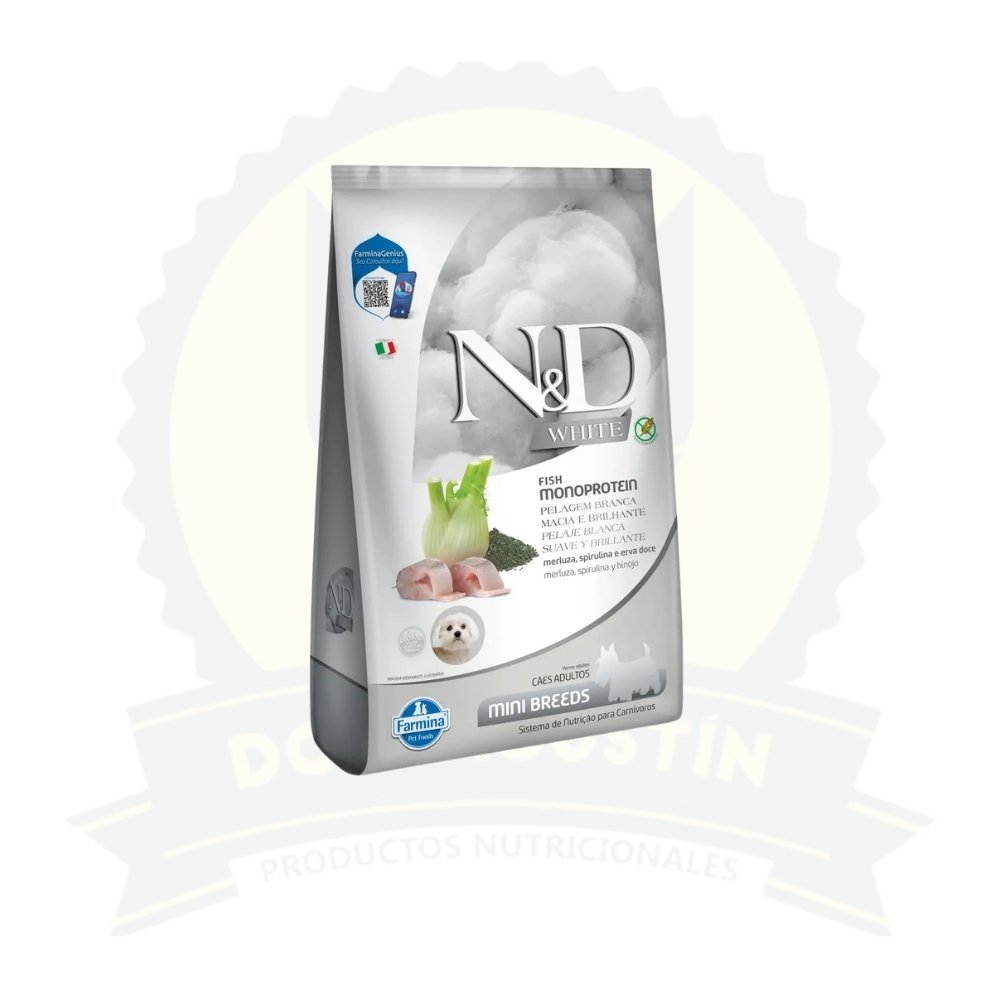 Don Agustin Producto Nyd White Perro Adulto Mini Fish 2 Kg Nyd White Perro Adulto Mini Fish 2 Kg - Imagen 1