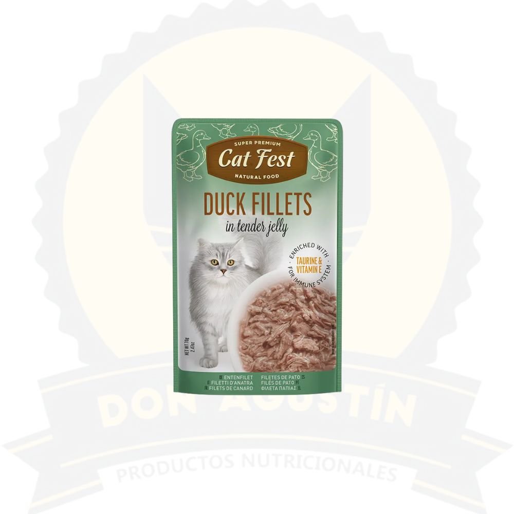 Don Agustin Producto Pouch Cat Fest Duck Fillets 70 Gr Pouch Cat Fest Duck Fillets 70 Gr - Imagen 1