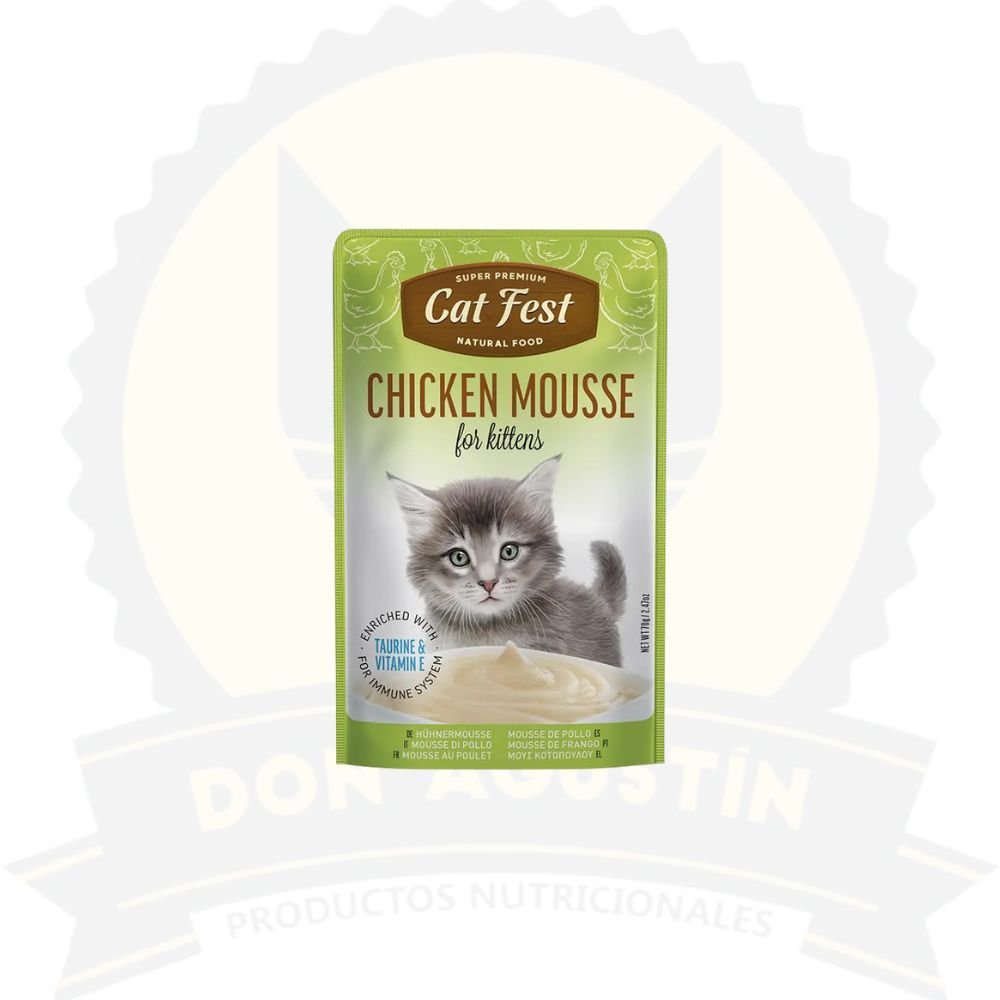 Don Agustin Producto Pouch Cat Fest Gatito Chicken Mousse 70 Gr Pouch Cat Fest Gatito Chicken Mousse 70 Gr - Imagen 1