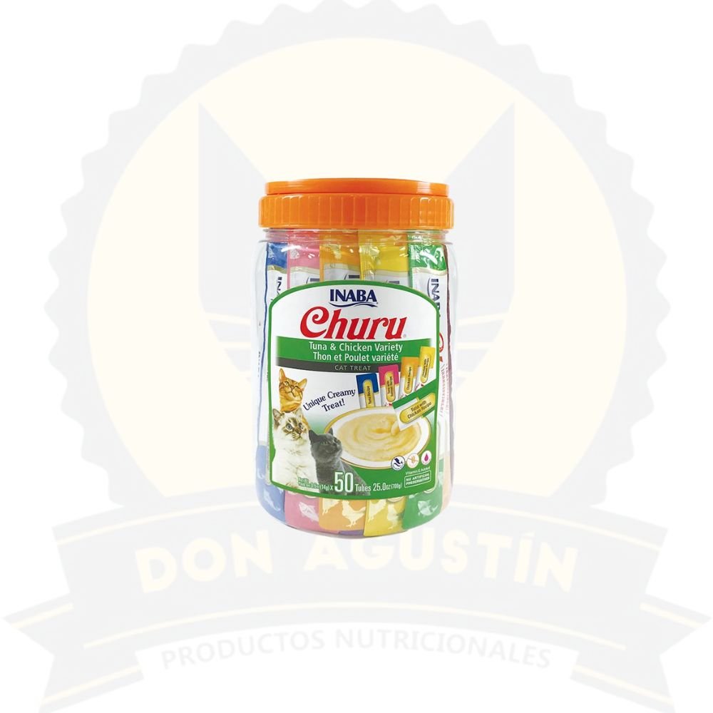 Don Agustin Producto Tarro Churu Gato Variedades Atun Pollo 50 Un Tarro Churu Gato Variedades Atun Pollo 50 Un - Imagen 1