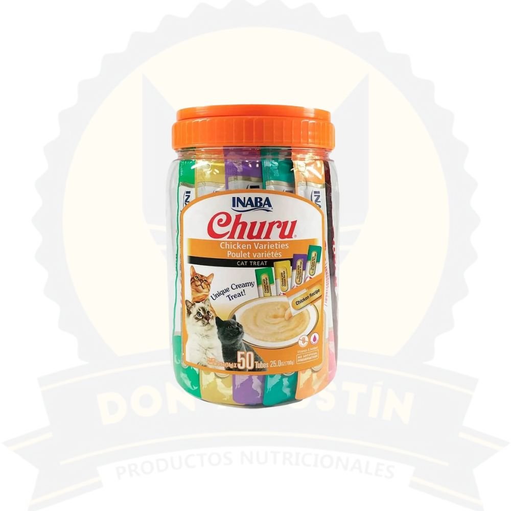 Don Agustin Producto Tarro Churu Gato Variedades Pollo 50 Un Tarro Churu Gato Variedades Pollo 50 Un - Imagen 1